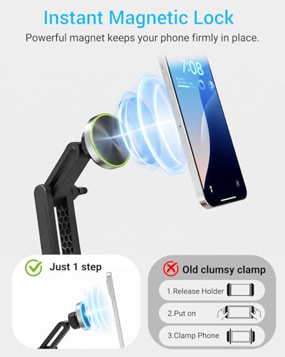 Magnetic Cell Phone Leather Pillow Stand, 【Stain-Resistant】 Kindle Pillow Holder with 2 Snack Bowl, Adjustable Smartphone Holder for Lap/Bed/Sofa, Fit 4-7" iPhone, Kindle, E-Reader, iPad mini