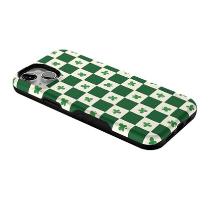 Casely iPhone 15 Plus Case | Lucky You | Shamrock | Bold Protective Design | Compatible with MagSafe - color: Lucky You | Shamrock