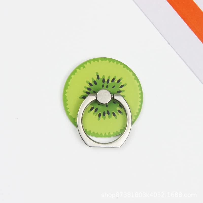 4Pcs Cute Phone Ring Holder Stand, Flowers Fruit Banana Orange Kiwi Lemon 360 Rotation Finger Ring Grip Mount for Smartphones and Tablets (Fruits) - color: Fruits