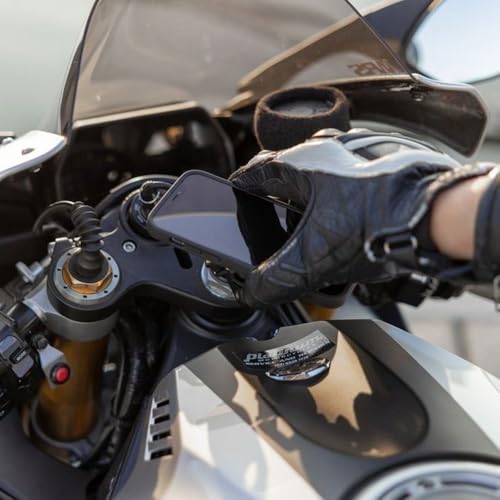 Quad Lock Fork Stem Motorcycle Phone Mount (V2) with MAG Phone Case and Vibration Dampener for Pixel 11 Pro - size: Pixel 11 Pro