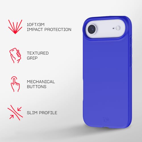 Tech21 EvoLite Case for iPhone 17 Air – Lunar | Slim Protective Case | Impact Protection | Wireless Charging Compatible - color: Blue, size: iPhone 17 Air