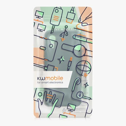 kwmobile Case Compatible with Samsung Galaxy Xcover7 Case - Soft Slim Protective TPU Silicone Cover - Blue Green - color: blue green