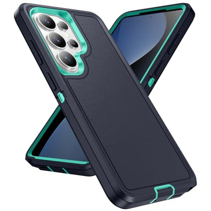 Shockproof Case for Samsung Galaxy S26 Ultra 6.9 inch,Heavy Duty Rugged Military Grade Protection,Hard Sturdy Phone Cover for Samsung S26 Ultra,Cyan Blue - color: Cyan Blue