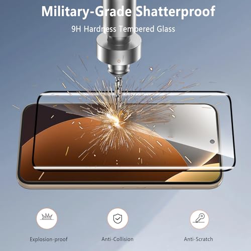 3-Pack for Xiaomi Redmi Note 15 Pro+ Plus 5G Screen Protector Tempered Glass, 3D Full Edge Coverage Film, 9H Hardness HD Bubble-Free Film, Anti-Scratch Premium Protective Glass - size: Redmi Note 15 Pro Plus