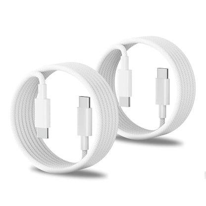 USB C to USB C Cable 10FT 2-Pack, Apple MFi Certified Braided Charging Cord - size: 10FT