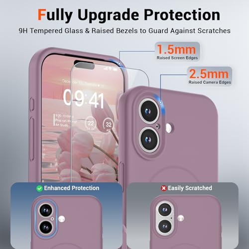 SUPFINE Silicone & Magnetic for iPhone 17 Case - color: Blackcurrant, size: iPhone 17
