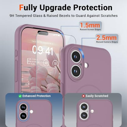 SUPFINE Silicone & Magnetic for iPhone 17 Case - color: Blackcurrant, size: iPhone 17