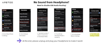 USB C Headphones for iPhone 18 Pro Max 17 16 15/Galaxy S26 FE Wired Earbuds - color: Black