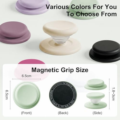 MOROCK Grip for Kindle with Kickstand and Magnetic Stand, Soft Silicone Magnetic Finger Grip for Kindle, iPhone and Smartphone, Cute Magnetic eReaders Holder, Matcha Green - color: Matcha Green