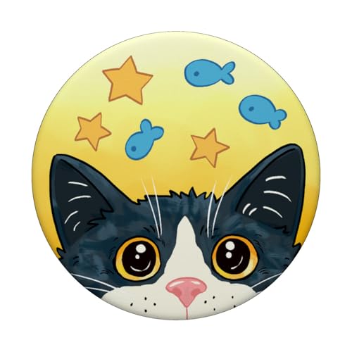 PopSockets Phone Grip – Cat PopSocket - Boss The Cat PopSockets Adhesive PopGrip - style: Adhesive PopGrip