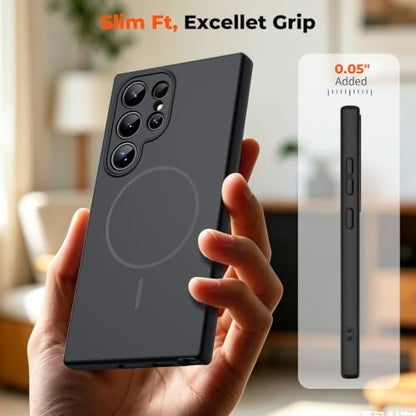zapica Magnetic for Samsung Galaxy S23 Ultra Case, Midnight Black - color: Midnight Black, size: Samsung Galaxy S23 Ultra 6.8''