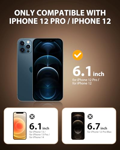 PDDKISS Compatible for iPhone 12/12 Pro Privacy Screen Protector - size: for iPhone 12 Pro - 6.1 inch Purple