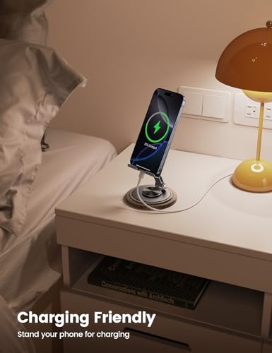 Lamicall Sturdy Grey Phone Stand, Desk Accessories for Men - color: Grey