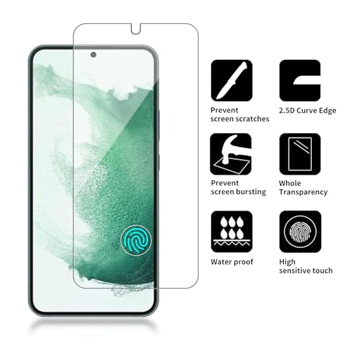 4 Pack Glass Screen Protector Compatible for Samsung Galaxy S22 plus / S22+ / SM-S906U [9H Hardness]-HD Screen Tempered Glass, Scratch Resistant,Easy Install [Case Friendly] - size: Galaxy S22 Plus / S22+