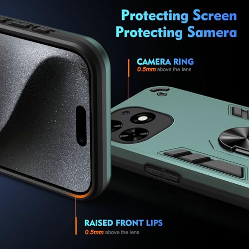 for Infinix Smart 8 X6525 Case,Compatible with Tecno Spark Go 2024 BG6 case Spark 20 KJ5/20C BG7 Case/Infinix Hot 40i X6528B Phone Case Cover Green - color: HY-GZS-green, size: Infinix Smart 8