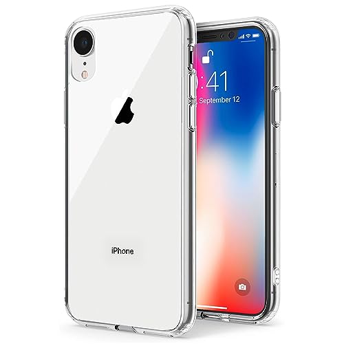 TENOC Phone Case Compatible with iPhone XR, Clear Case Non-Yellowing Protective Bumper Hard Back Cover for 6.1 Inch - color: Clear Anti-Yellowing, size: iPhone Xr