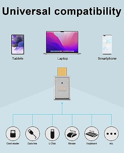 Duttek USB C to USB Adapter, 10Gbps, 120W/6A, Compatible with MacBook Pro/Air, iPad, Steam Deck, Switch, Oculus Quest, VR, Gaming Consoles, PCs, Laptops, Tablets, Smartphones - style: C Male to A Female Adapter