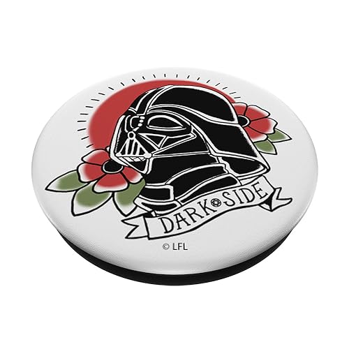 Star Wars Darth Vader Floral Classic Tattoo Design PopSockets Adhesive PopGrip - style: Adhesive PopGrip