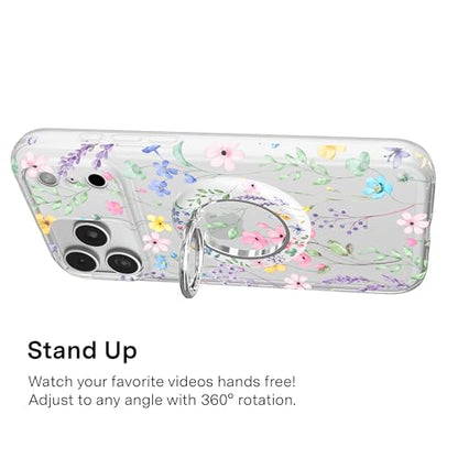 VELVET CAVIAR Compatible with MagSafe Phone Grip - color: Enchanted Floral