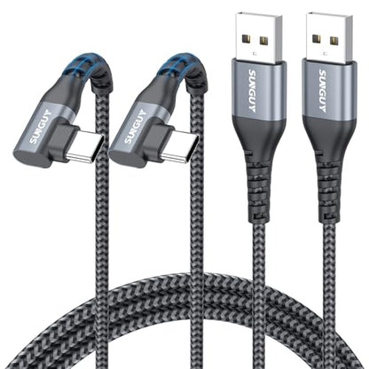 Right Angle USB C Cable 5FT, USB to USB C Cable Fast Charging [2Pack] - size: 5FT