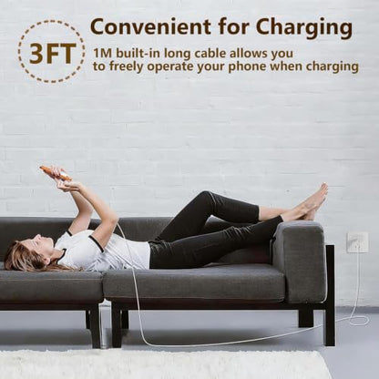 Magnetic iPhone Wireless Charger 15W Mag Safe Fast Wireless Charger Pad 3FT - size: 3FT