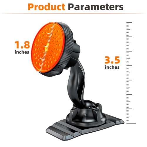 Magnetic Phone Holder for Car Dashboard, Large 3M Adhesive Mount Base - style: Magnetic Car Phone Mount