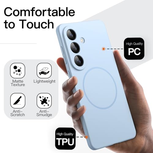 JETech Magnetic Slim Case for Samsung Galaxy S26, Sky Blue - color: Sky Blue, size: Galaxy S26