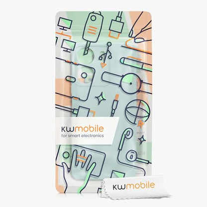 kwmobile Case Compatible with Xiaomi Poco C65 / Redmi 13C Case - Protective Slim TPU Cover with Soft Matte Finish - Cool Mint - color: Cool Mint