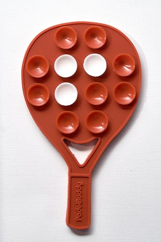 Silicone Suction Phone Mount - Padel Court Glass, Terracota Clay - color: Terracota Clay