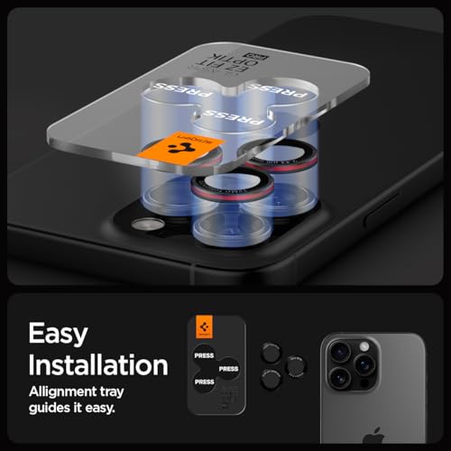 Spigen Camera Lens Protector for iPhone 16 Pro Max,16 Pro,15 Pro Max,15 Pro - color: L-Series