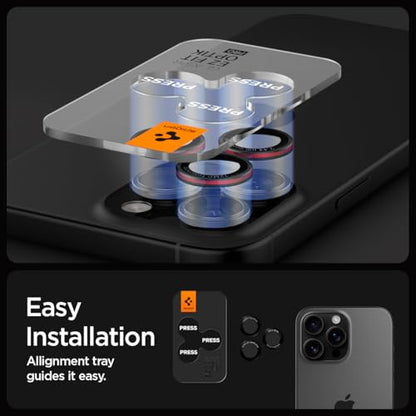 Spigen Camera Lens Protector for iPhone 16 Pro Max,16 Pro,15 Pro Max,15 Pro - color: L-Series