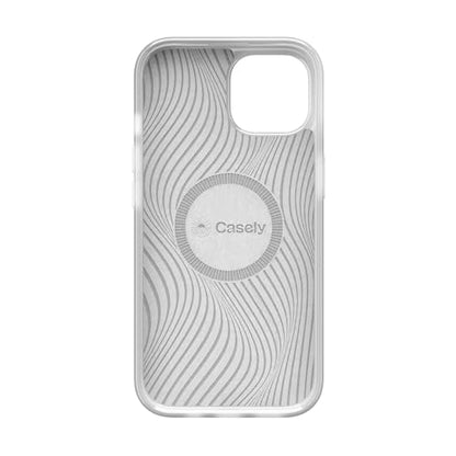 Casely iPhone 15 Plus Case | Into the Wild | White Snow Leopard | Compatible with MagSafe | Classic Ultra Slim Design - color: Into the Wild | White Snow Leopard