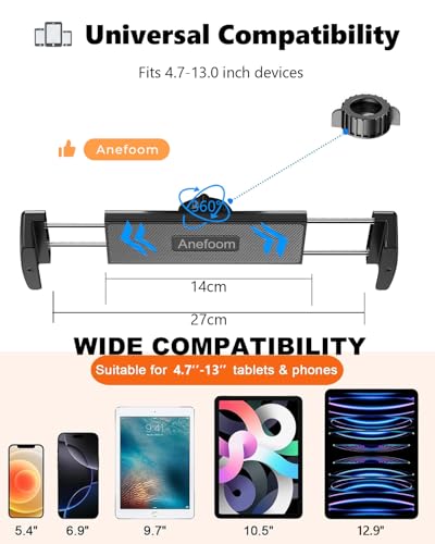 ipad Wall Mount Holder, Heavy Duty Aluminium Extendable Tablet Wall Mount