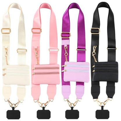 4 Pack Clip and Go Strap for Phone with Wallet,Vivid - style: Vivid