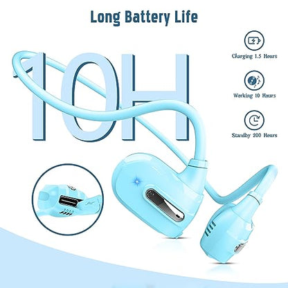 BANIGIPA Kids Headphones, Open Ear Headphones for Teens Child Boys Girls - color: G03-Sky Blue