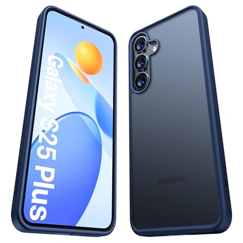 TORRAS Shockproof for Samsung Galaxy S25 Plus Case, 12FT Military-Grade Protection, Slim Case for Samsung S25 Plus Case, Matte Translucent Blue, Thin, Guardian Series - color: Blue, size: S25 Plus