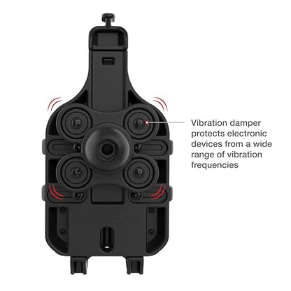 RAM MOUNTS Quick-Grip Pro Motorcycle Phone Holder with Vibration Damper - style: With Vibration Damper