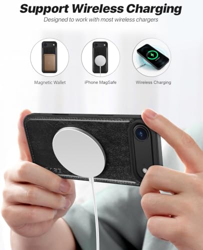 OCASE for iPhone Air Detachable Wallet Case with Card Holder, 2 in 1 PU Leather Flip Folio with RFID Blocking Stand Wrist Strap Shockproof Phone Cover 6.5 Inch 2025, Black - color: Black, size: iPhone Air