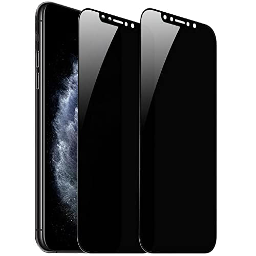 2 Pack 360 Degree Privacy Tempered Glass Suit for iPhone 11 Pro Max/iPhone XS Max Anti-Spy 4 Directions Screen Protector Film 4 Sides Anti-Peeping 9H Hardness Anti-scratch 6.5 inch - size: For iPhone 11 Pro Max/ iPhone XS Max