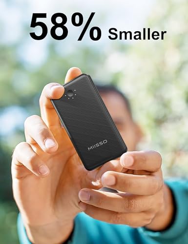Ultra Slim 10000mAh Power Bank, Built-in Cables and AC Wall Plug, Black