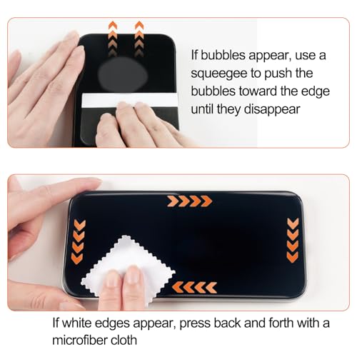 QHOHQ [1-Second Auto-Install] 3 Pack Screen Protector for iPhone 17 Pro [6.3 Inch] + 1 Set Camera Lens Protector, Shatterproof Tempered Glass, [Military Grade Protection], Anti-Finger, Case Friendly - size: iPhone 17 Pro 6.3 Inch