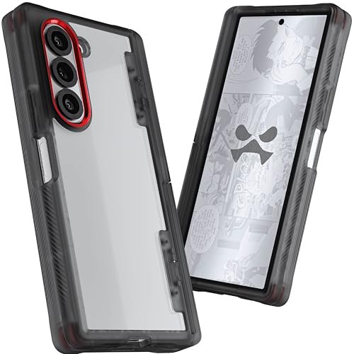 Ghostek Covert Clear Galaxy Z Fold 6 Case with Built-in Kickstand and Full Hinge Protection Shockproof Protective Phone Cover Designed for 2024 Samsung Galaxy Z Fold6 (7.6") (Smoke) - color: Smoke, size: Galaxy Z Fold 6