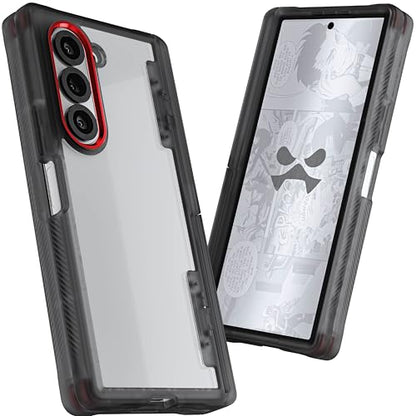 Ghostek Covert Clear Galaxy Z Fold 6 Case with Built-in Kickstand and Full Hinge Protection Shockproof Protective Phone Cover Designed for 2024 Samsung Galaxy Z Fold6 (7.6") (Smoke) - color: Smoke, size: Galaxy Z Fold 6