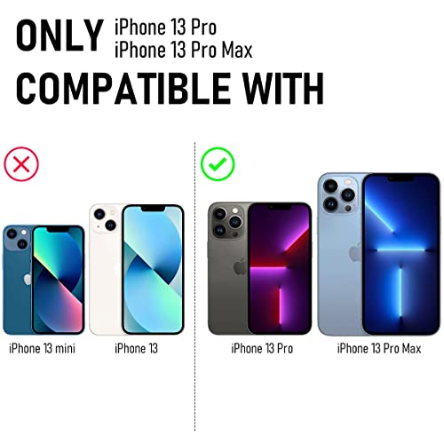 Suoman 3-Pack for iPhone 13 Pro Max/iPhone 13 Pro Camera Lens Protector, 9H Hardness Tempered Glass Film, [Flash Diamonds] [Does not Affect Night Shots] Individual Metal Protective Cover -Blue - color: Diamond Blue