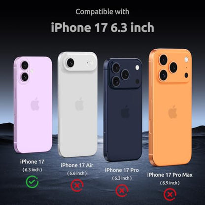 WXR for iPhone 17 Case Crystal Clear, Anti-Yellowing, Soft TPU, 6.3" - size: for iphone 17 case