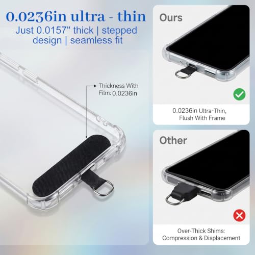 cobee 20 Pcs Phone Tether Tab, 0.6mm Cell Phone Lanyard Patch