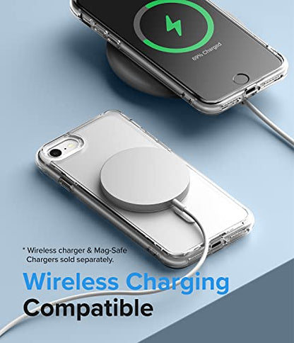 Ringke for iPhone SE 3rd Generation Case [Fusion Magnetic Matte Clear] | Compatible with MagSafe, Oil & Dirt Resistant, Anti-Fingerprint Technology Prevents Oily Smudges, Feels Velvety Soft - size: iPhone SE