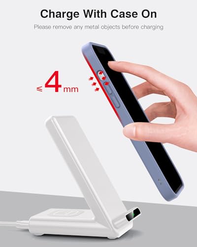 Wireless Charging Station,3 in 1 Charging Stand for Apple Multiple Devices - color: White
