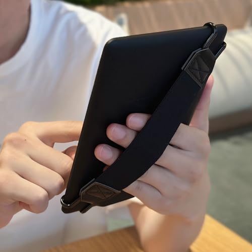 Soft Hand Strap for 6-8" Kindle eReaders Fire Tablet - Black - color: Black