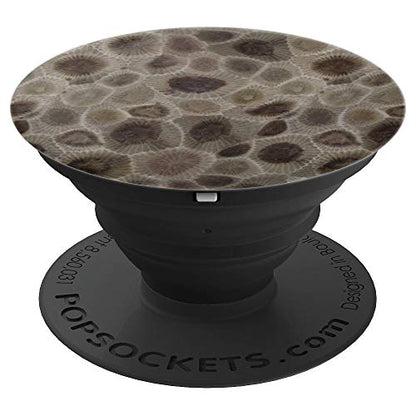 Petoskey Stone- Michigan PopSockets Adhesive PopGrip - style: Adhesive PopGrip